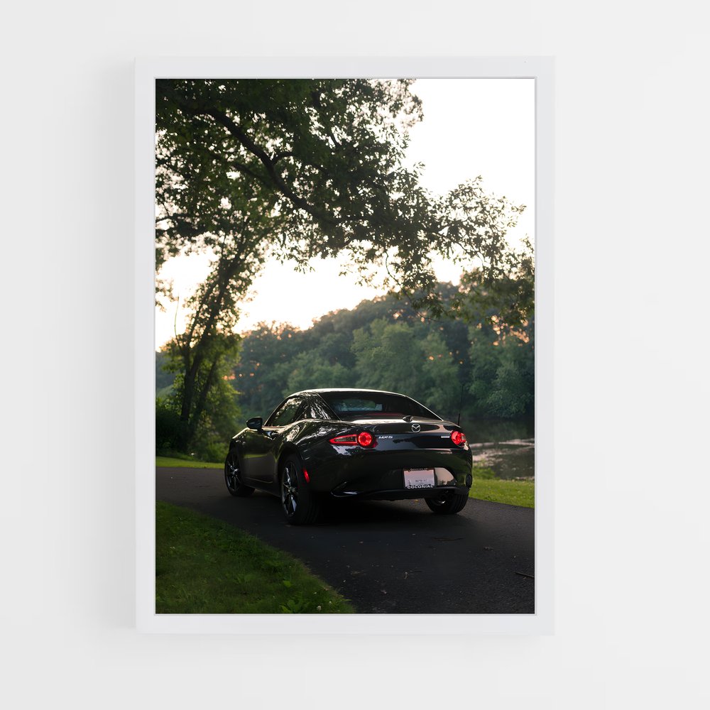 Poster Vitesse élégance aérodynamiques – affiche Mazda (vue 3)